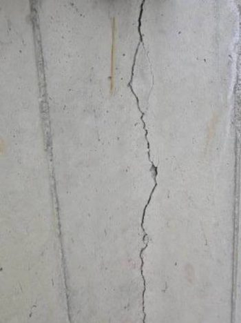 leaking crack in basement