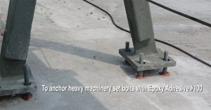 Epoxy bolt machinery